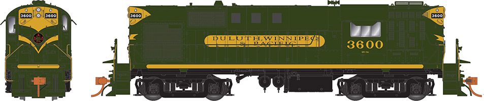 Rapido Trains 031067 HO DWP RS-11 Diesel Locomotive Standard DC #3600