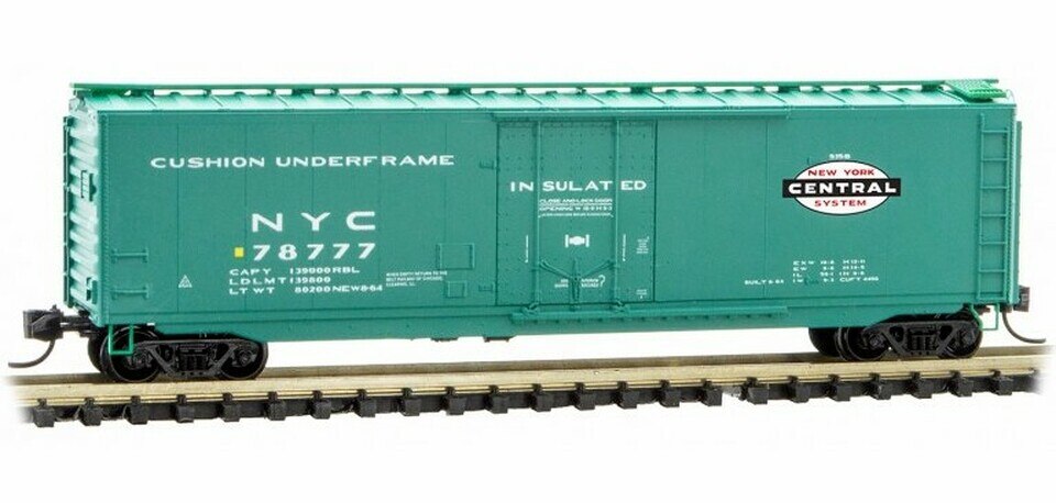 Micro-Trains 03200520 N New York Central 50' Standard Plug Door Boxcar #78777