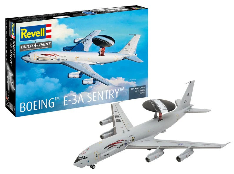 Revell of Germany 03794 1:144 Boeing E-3A Sentry Jet Plastic Model Kit
