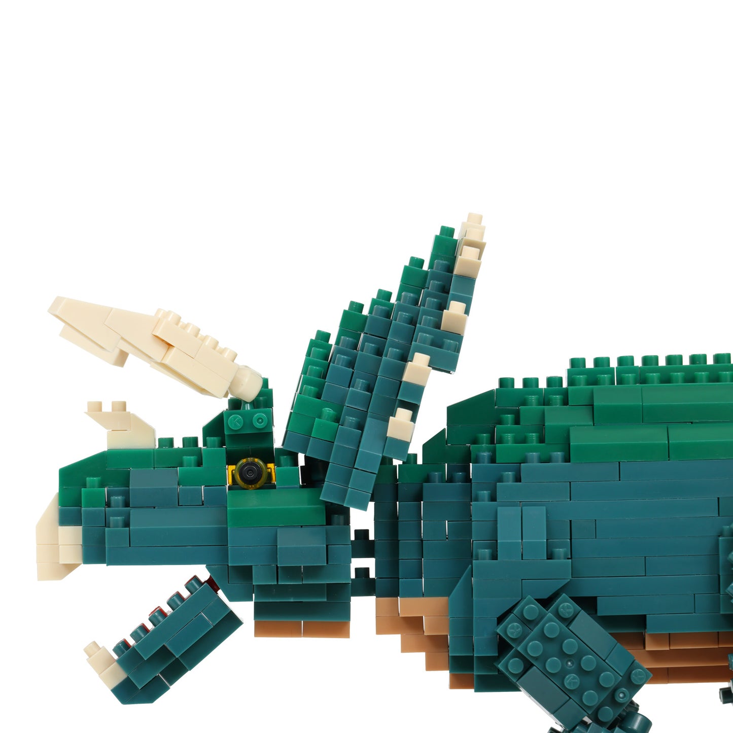 Nanoblock 22385 Advanced Hobby Series Dinosaur Deluxe Edition Triceratops Blocks