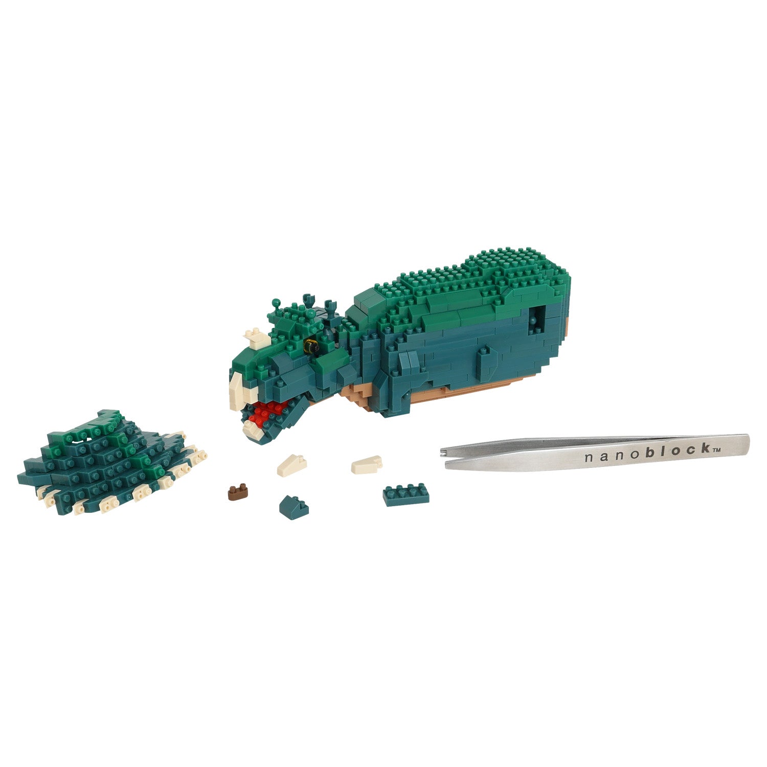 Nanoblock 22385 Advanced Hobby Series Dinosaur Deluxe Edition Triceratops Blocks