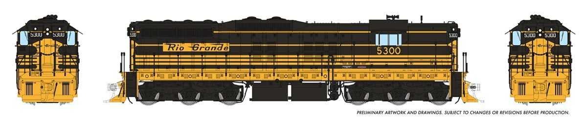 Rapido Trains 050605 HO Rio Grande EMD SD7 Diesel Locomotive DC/DCC/Sound #5300