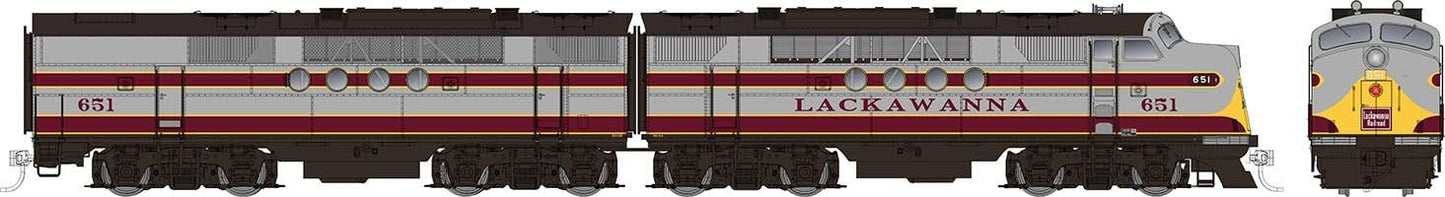 Rapido Trains 053520 HO Lackawanna EMD FT A+B Diesel Locomotive #654A + 654B