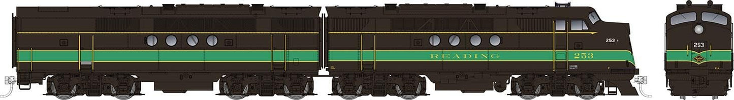 Rapido Trains 053532 HO Reading EMD FT A+B Diesel Locomotive #258A + 258B