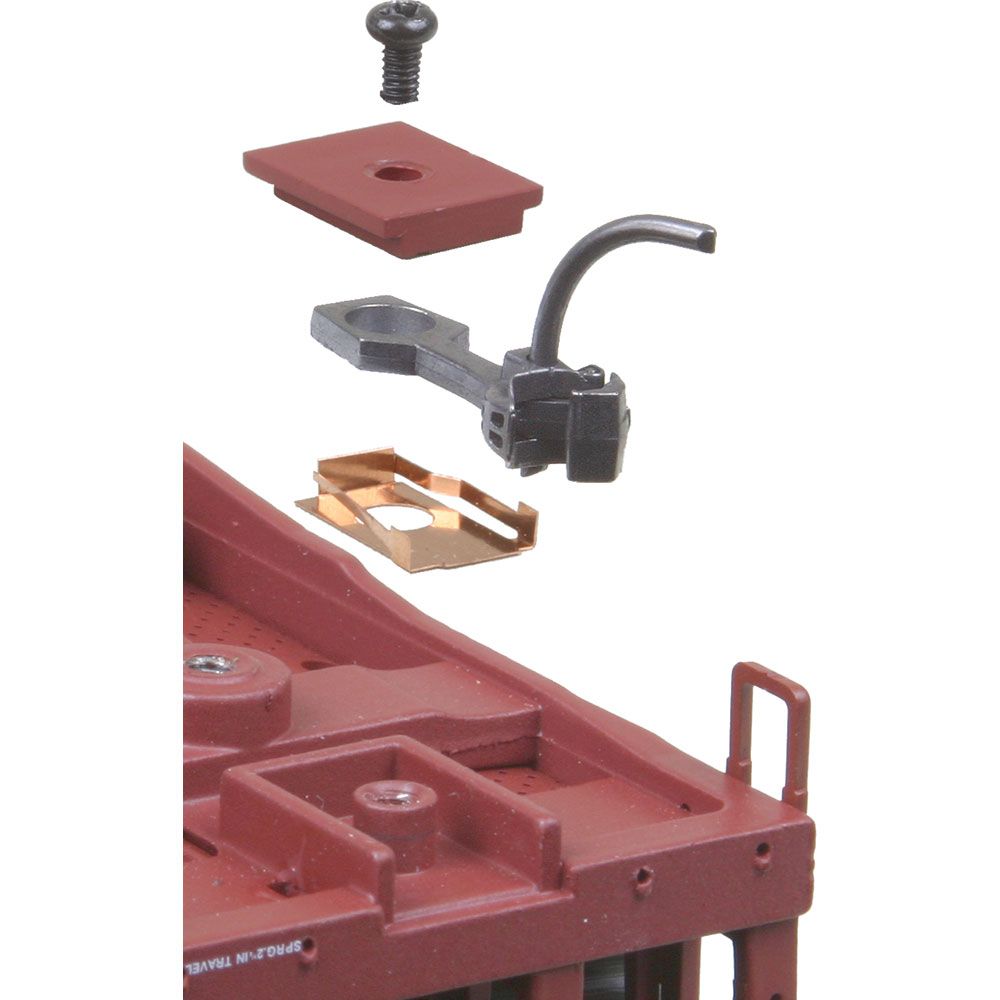 Kadee 58-25 HO #58 Scale Head Metal Couplers - Medium Centerset Shank Bulk Pack