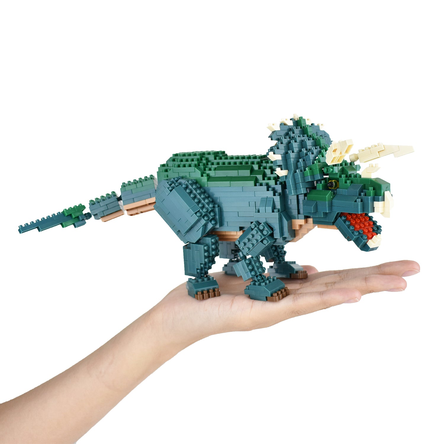 Nanoblock 22385 Advanced Hobby Series Dinosaur Deluxe Edition Triceratops Blocks