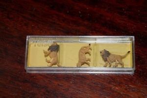Preiser 0622 HO Animals - Circus Lion Figures (Set of 3)