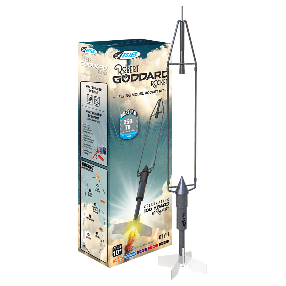 Estes 000664 Robert Goddard Flying Model Rocket Kit