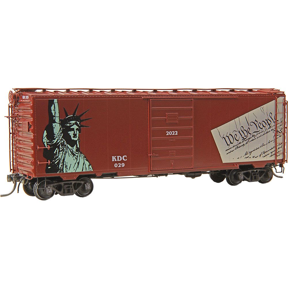 Kadee 6929 HO Scale 2022 KDC RTR 40' PS-1 Patriotic Boxcar #029
