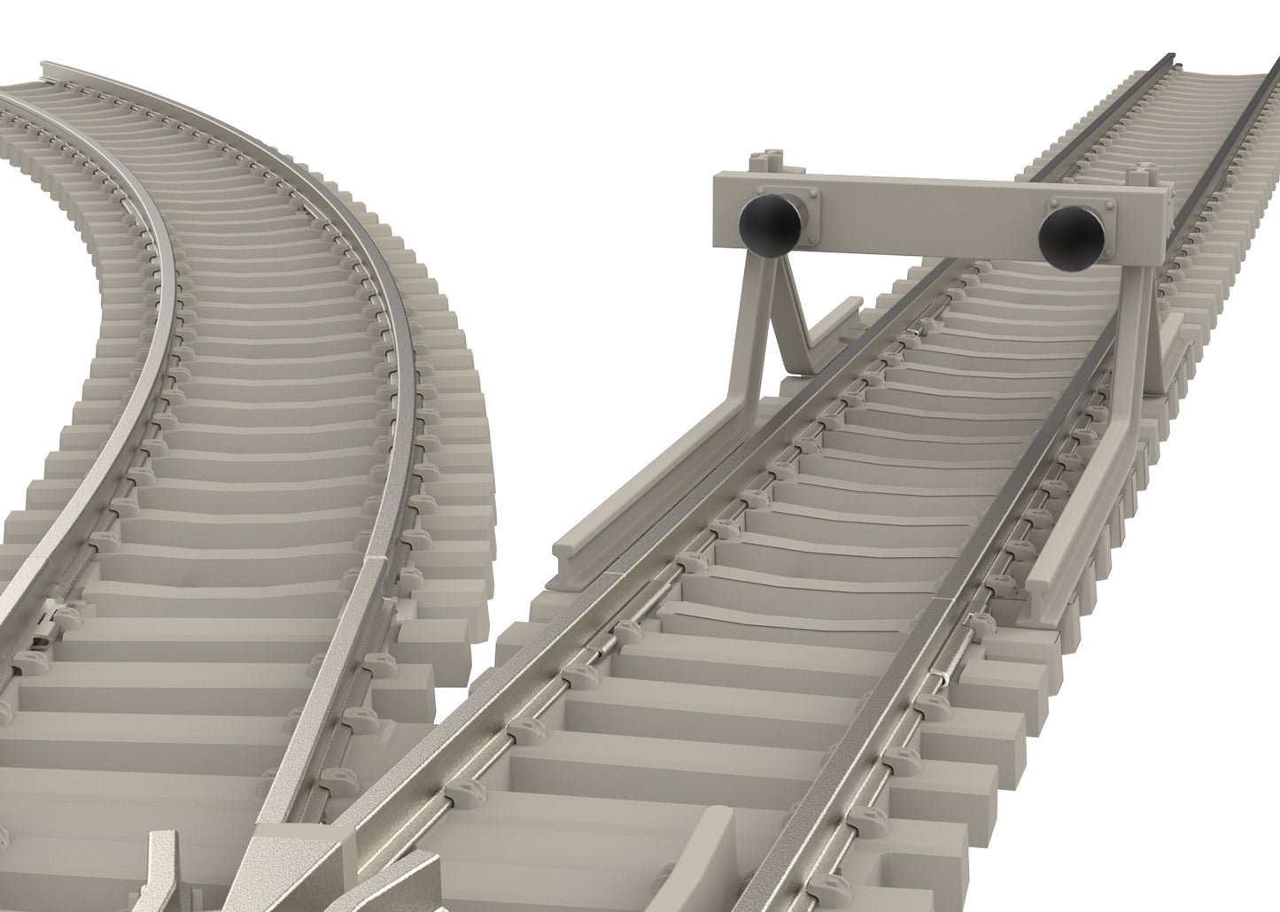Trix 14503 Minitrix 11/16" Straight Track with Concrete Ties