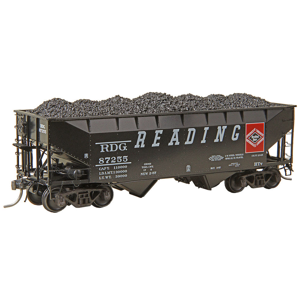 Kadee 7523 HO Reading 50 Ton AAR Standard 2 Bay Open Hopper Car #87255