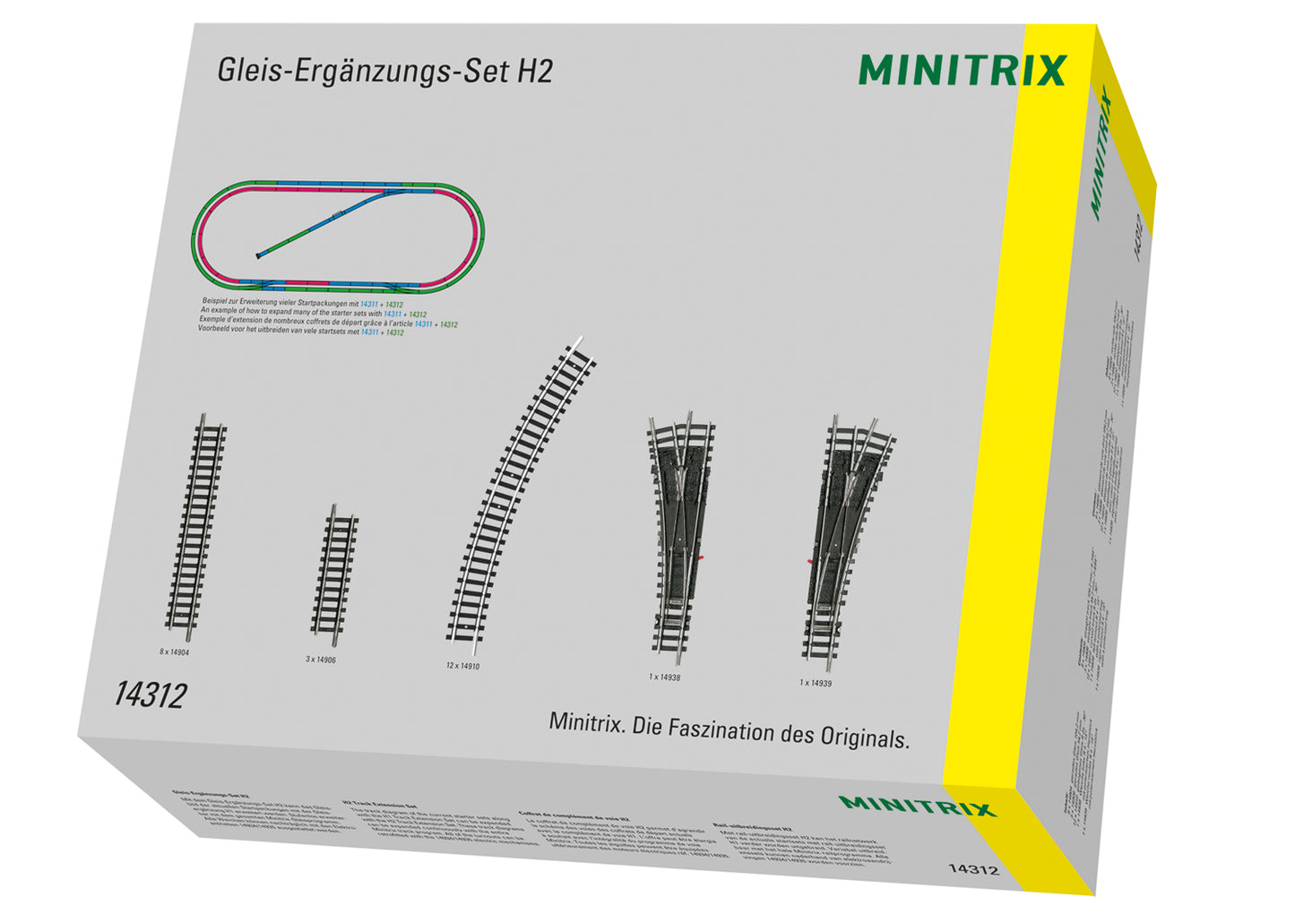 Trix 14312 N H2 Track Extension Set