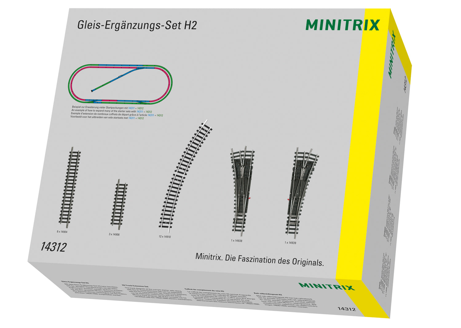 Trix 14312 N H2 Track Extension Set