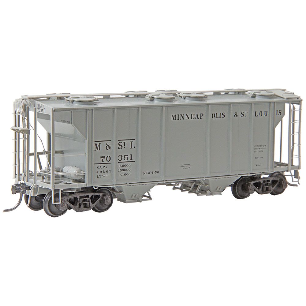 Kadee 8343 HO Minneapolis & St. Louis RTR PS-2 Two Bay Hopper #70351