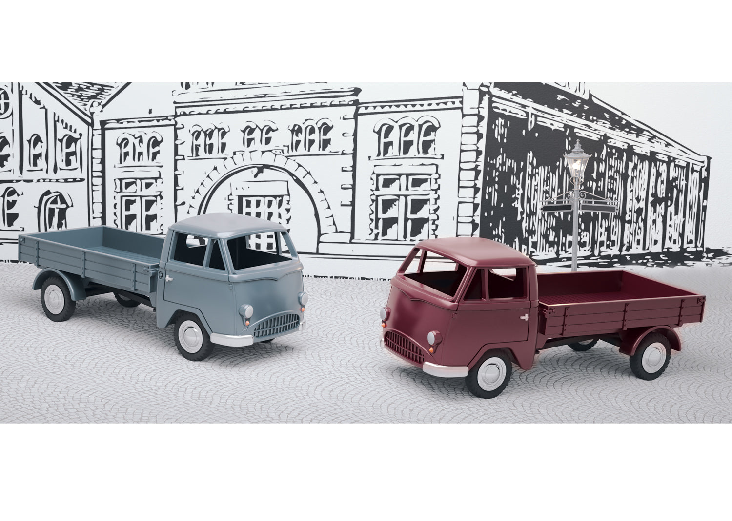 Marklin 18026 N Tempo Low-Side Truck Set (Set of 2)