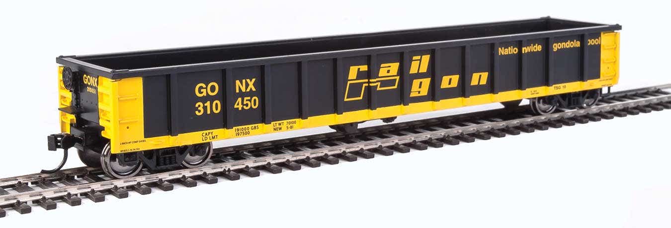 Walthers 910-6280 HO GONX 53' Railgon Gondola #310450
