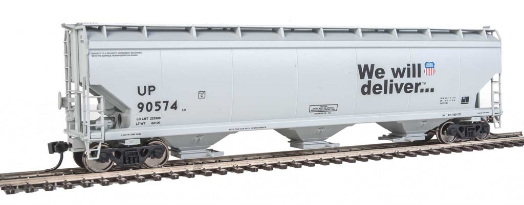 Walthers 910-7678 HO Union Pacific 60' NSC 5150 3-Bay Covered Hopper #90574