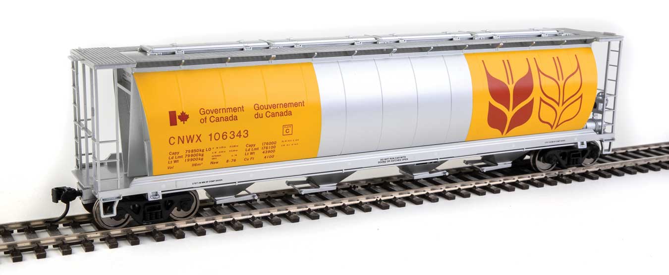 Walthers 910-7844 HO CNWX Ready to Run 59' Cylindrical Hopper #106343
