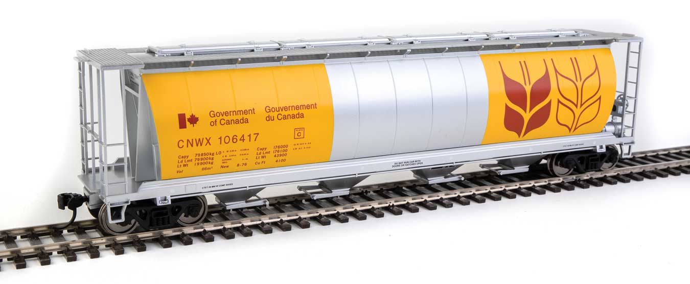 Walthers 910-7845 HO CNWX Ready to Run 59' Cylindrical Hopper #106417