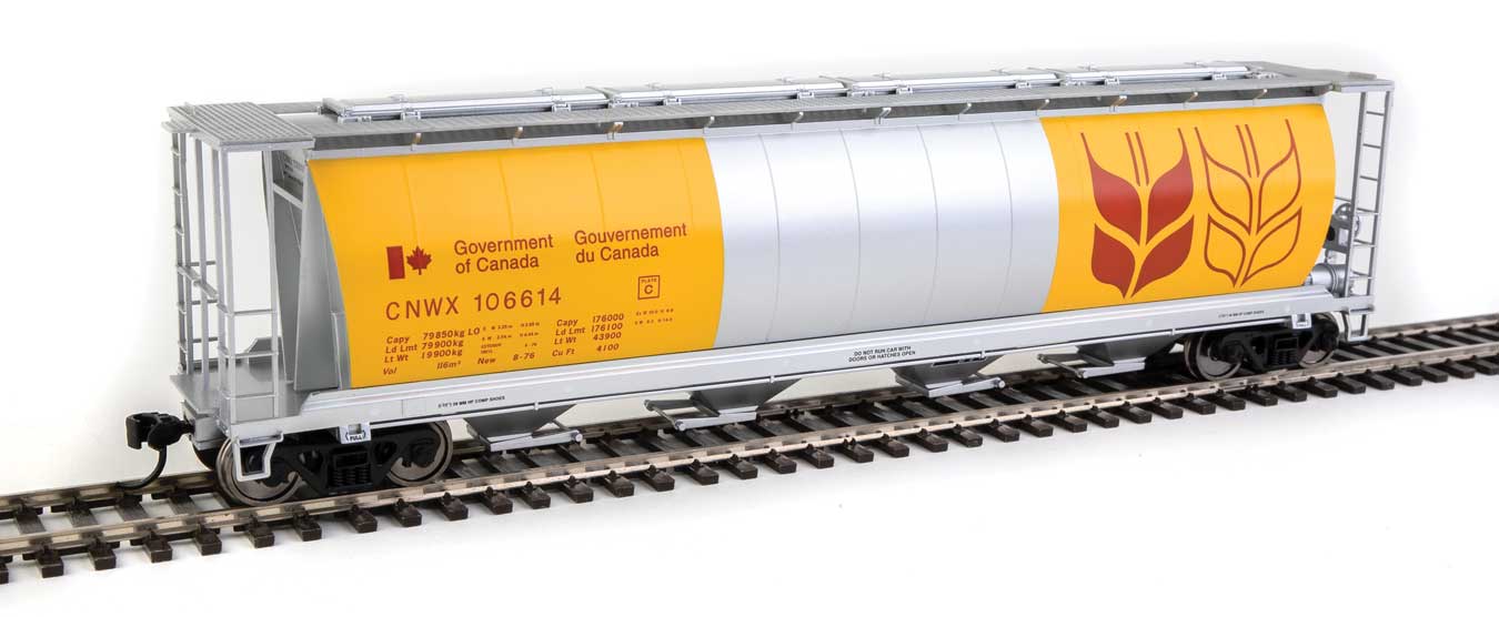 Walthers 910-7847 HO CNWX Ready to Run 59' Cylindrical Hopper #106614