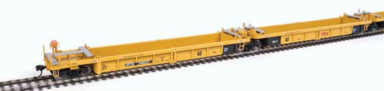 Walthers 910-55629 HO TTX Thrall Rebuilt 40' Well Car #748227 A-E (Set of 5)