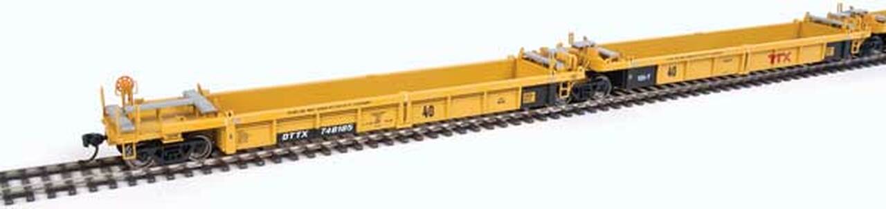 Walthers 910-55632 HO TTX Thrall Rebuilt 40' Well Car #748185 A-E (Set of 5)