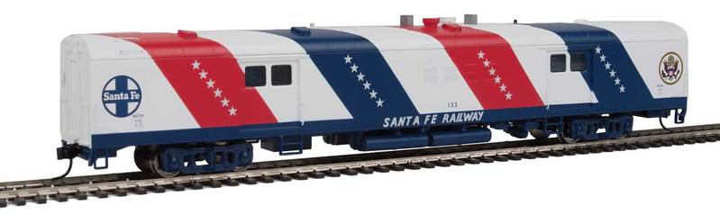 Walthers 920-15653 HO Atchison Topeka Santa Fe 74' P-S Steam Generator Car