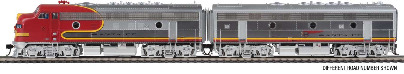 Walthers 920-47921 HO ATSF F7A-B Diesel Locomotive Standard DC #309L/309B