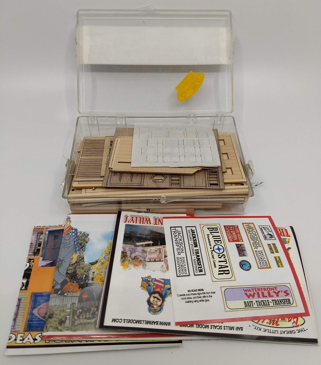 Bar Mills 0922 HO Waterfront Willy's/Trackside Jack's Laser Cut Building Kit
