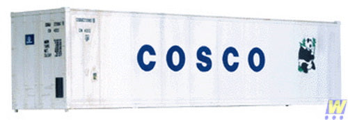 Walthers 933-1863 HO Scale Plastic 40' High Cube Reefer Container - Cosco