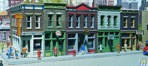Walthers 933-3028 HO Scale Cornerstone Series Merchant's Row I Building Kit
