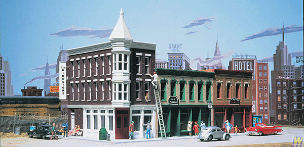 Walthers 933-3029 HO Scale Cornerstone Series Merchant's Row II Building Kit