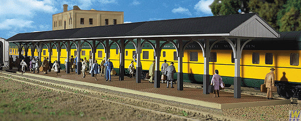 Walthers 933-3188 HO Scale Wood Station Shed & Platform Building Kit
