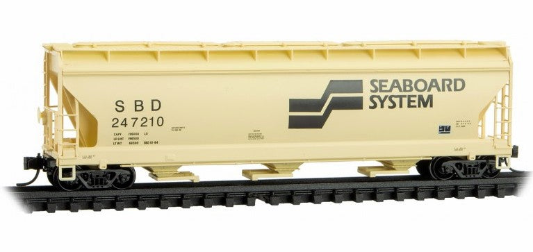 Micro-Trains 09400710 N Seaboard System 3-Bay Covered Hopper  #247210