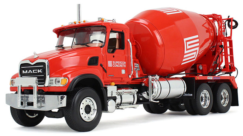 First Gear 10-4360 1:34 Superior Concrete Inc. Mack Granite MP w/ Mixer Diecast
