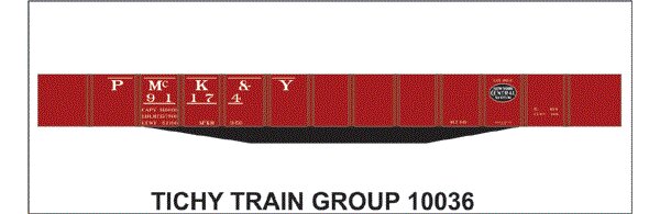 Tichy 10036 HO PMK & Y USRA 46'' Gondola Decal Sheet