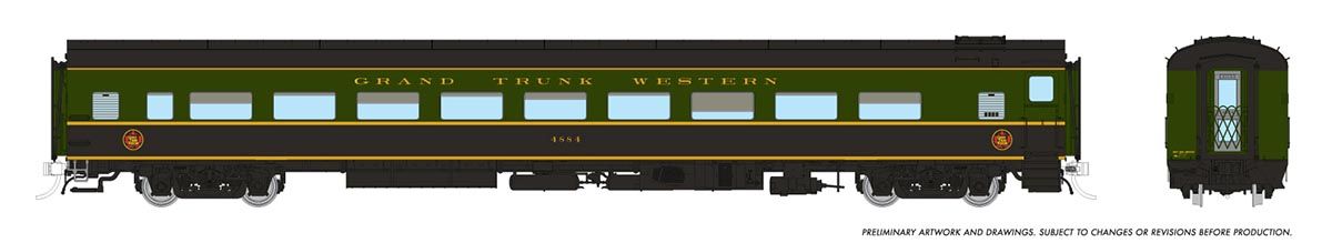 Rapido Trains 100397 HO GTW 1954 Scheme Lightweight Coach #4885