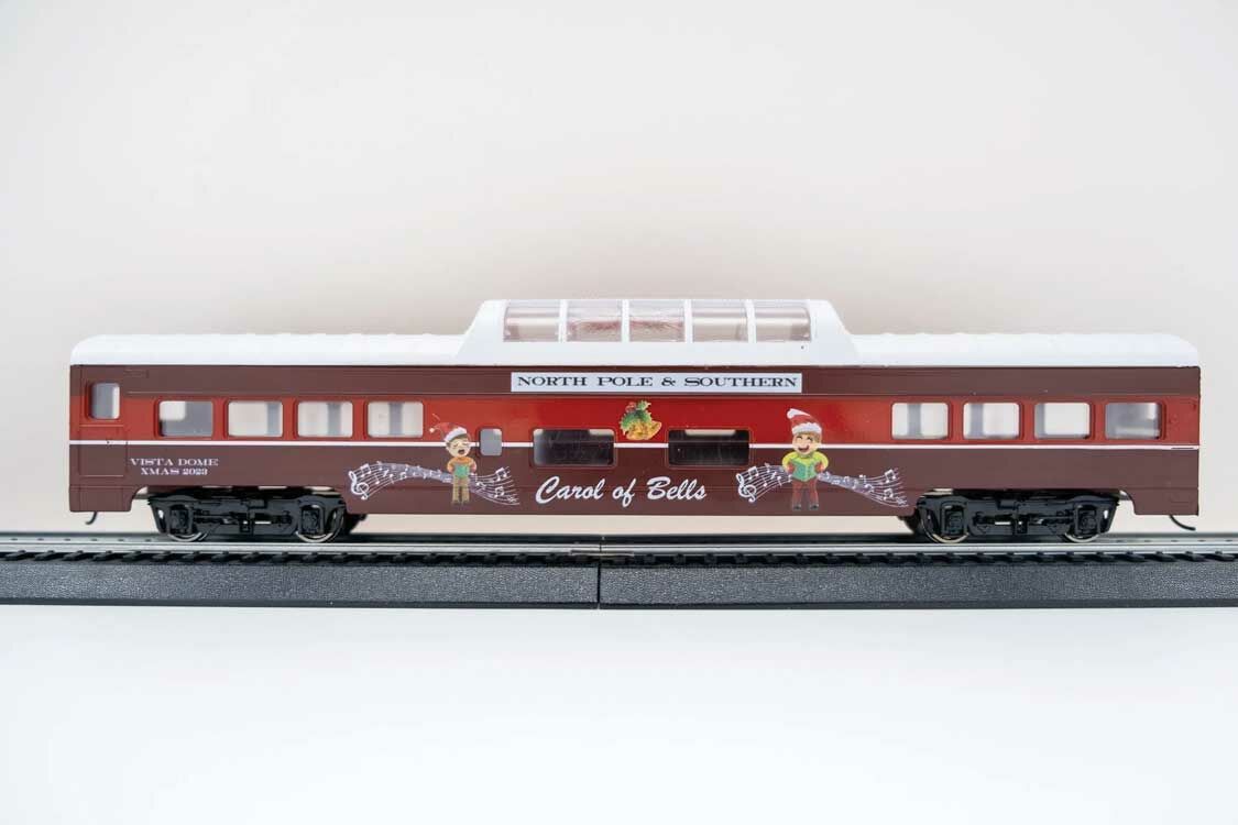 Con-Cor 1007013 HO North Pole & Southern Mid-Train Dome Car RTR