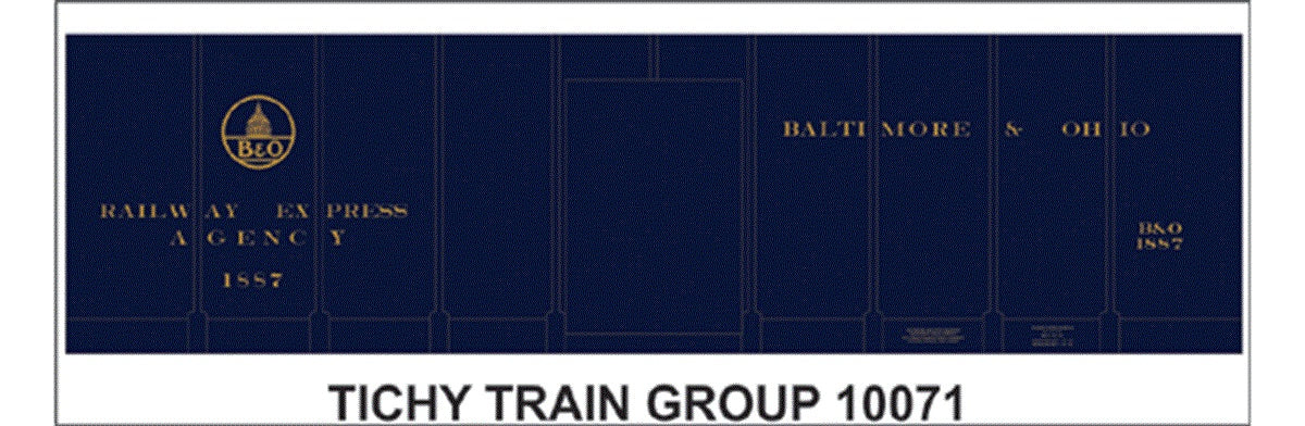 Tichy 10071 HO B&O M-15 REA Boxcar Decal Sheet