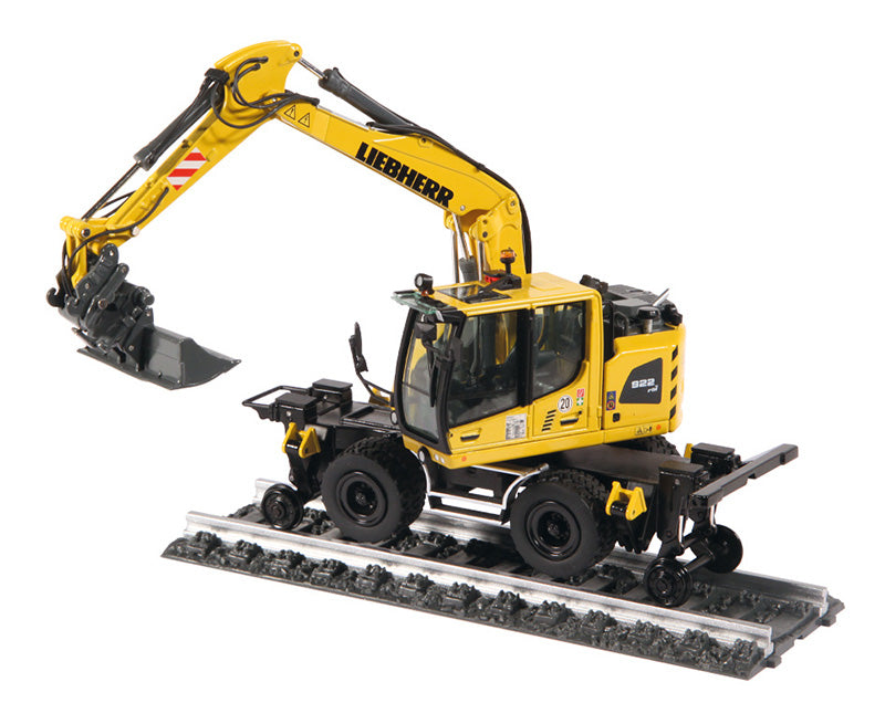 NZG 1011 1:50 Scale Yellow/Black Liebherr A922 Rail Litronic Hydraulic Excavator