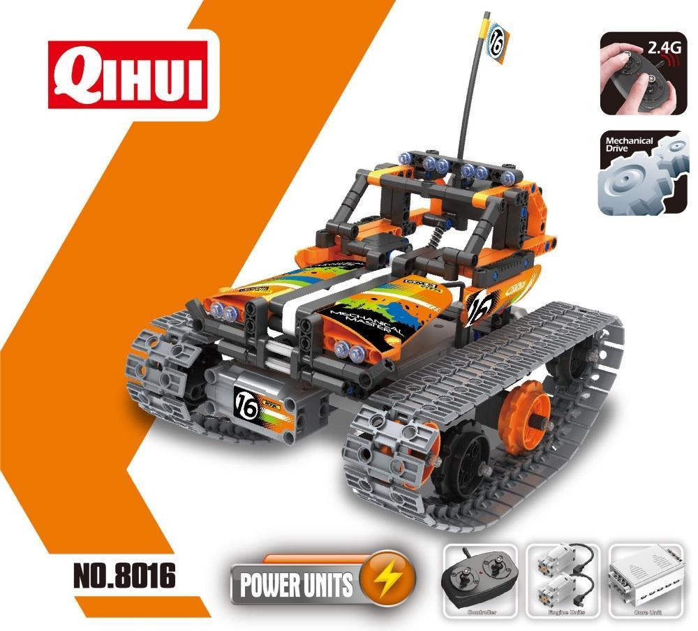 Qihui 8016 Tech Brick RC Stunt Car 392 Pieces Building Blocks