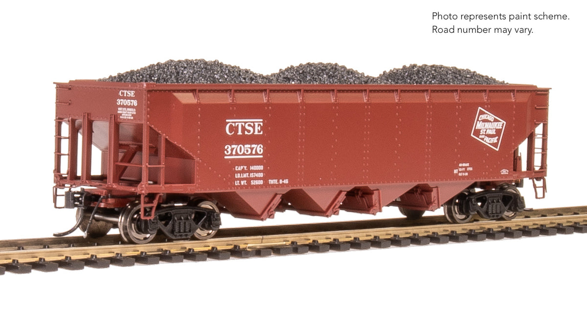 Broadway Limited 10137 HO MILW with White ARA 70-ton 4-Bay Hopper B (Set of 6)