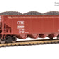 Broadway Limited 10137 HO MILW with White ARA 70-ton 4-Bay Hopper B (Set of 6)
