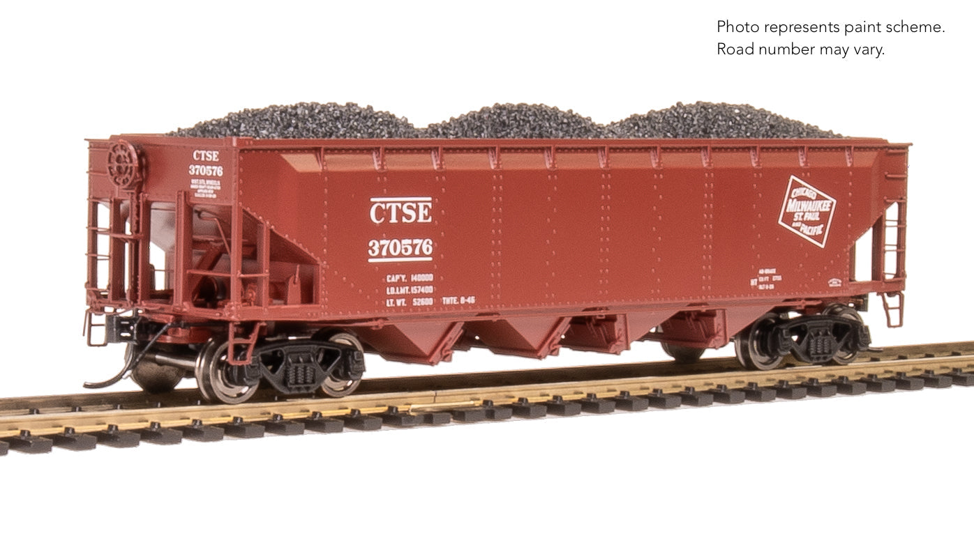 Broadway Limited 10137 HO MILW with White ARA 70-ton 4-Bay Hopper B (Set of 6)