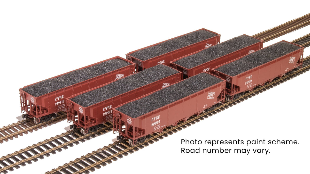Broadway Limited 10137 HO MILW with White ARA 70-ton 4-Bay Hopper B (Set of 6)