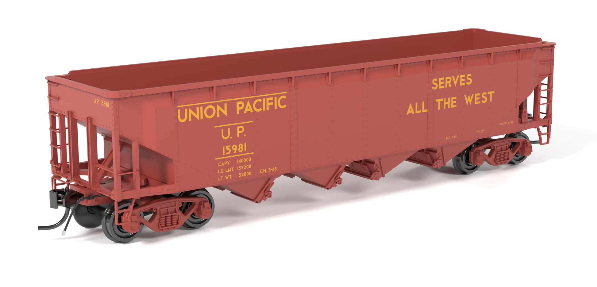 Broadway Limited 10141 HO UP ARA 70-ton 4-Bay Hopper B (Set of 6)