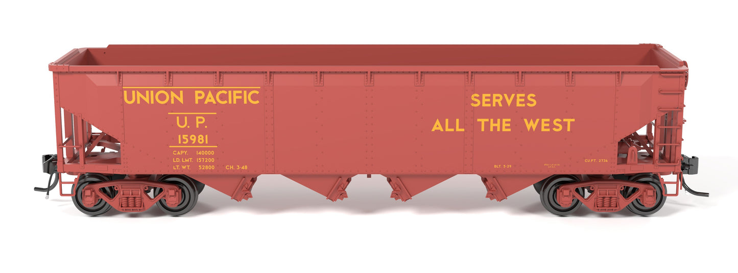 Broadway Limited 10141 HO UP ARA 70-ton 4-Bay Hopper B (Set of 6)
