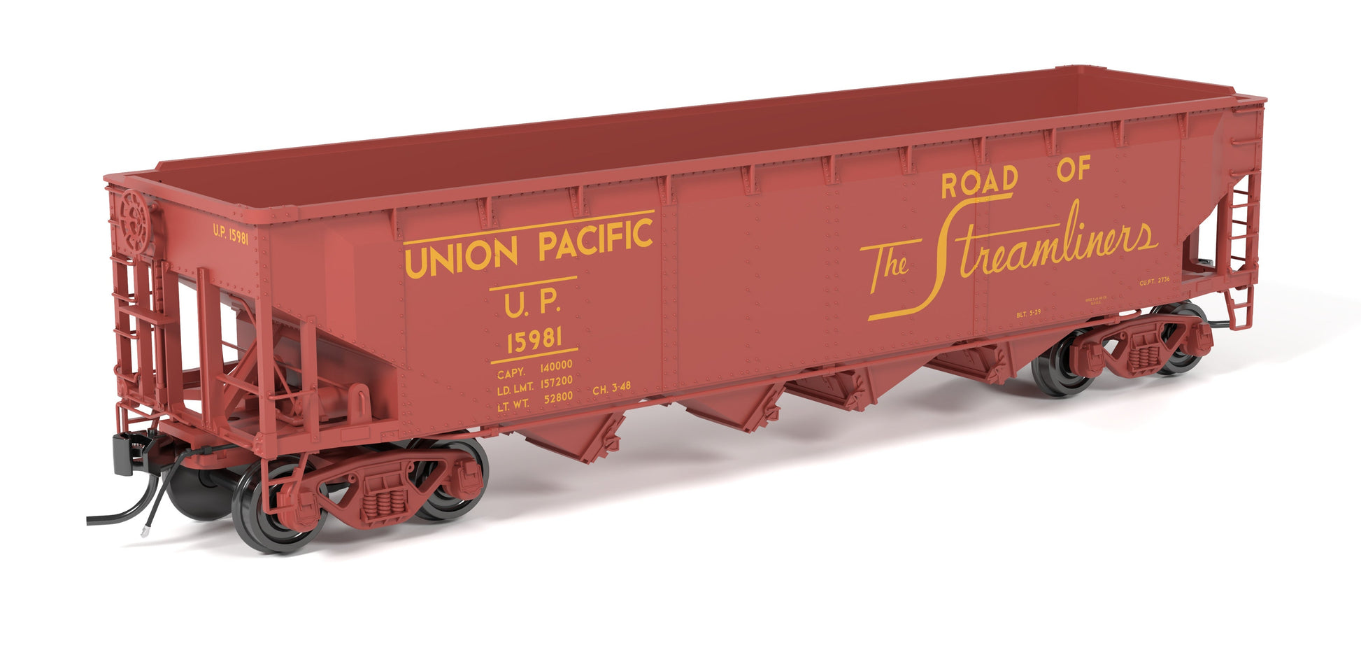 Broadway Limited 10141 HO UP ARA 70-ton 4-Bay Hopper B (Set of 6)