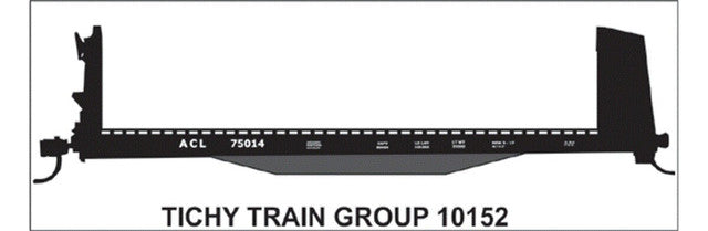 Tichy 10152 HO Atlantic Coast Line 40'' Pulpwood Flatcar Decal Sheet