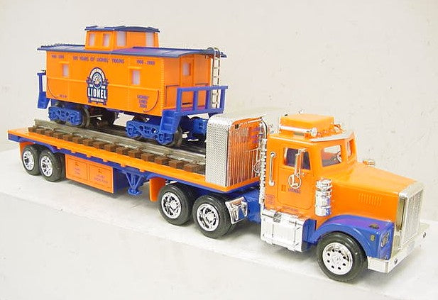 TMT TMT-18405 Lionel Flatbed Toy Truck w/Operating Lights/Sounds & Caboose